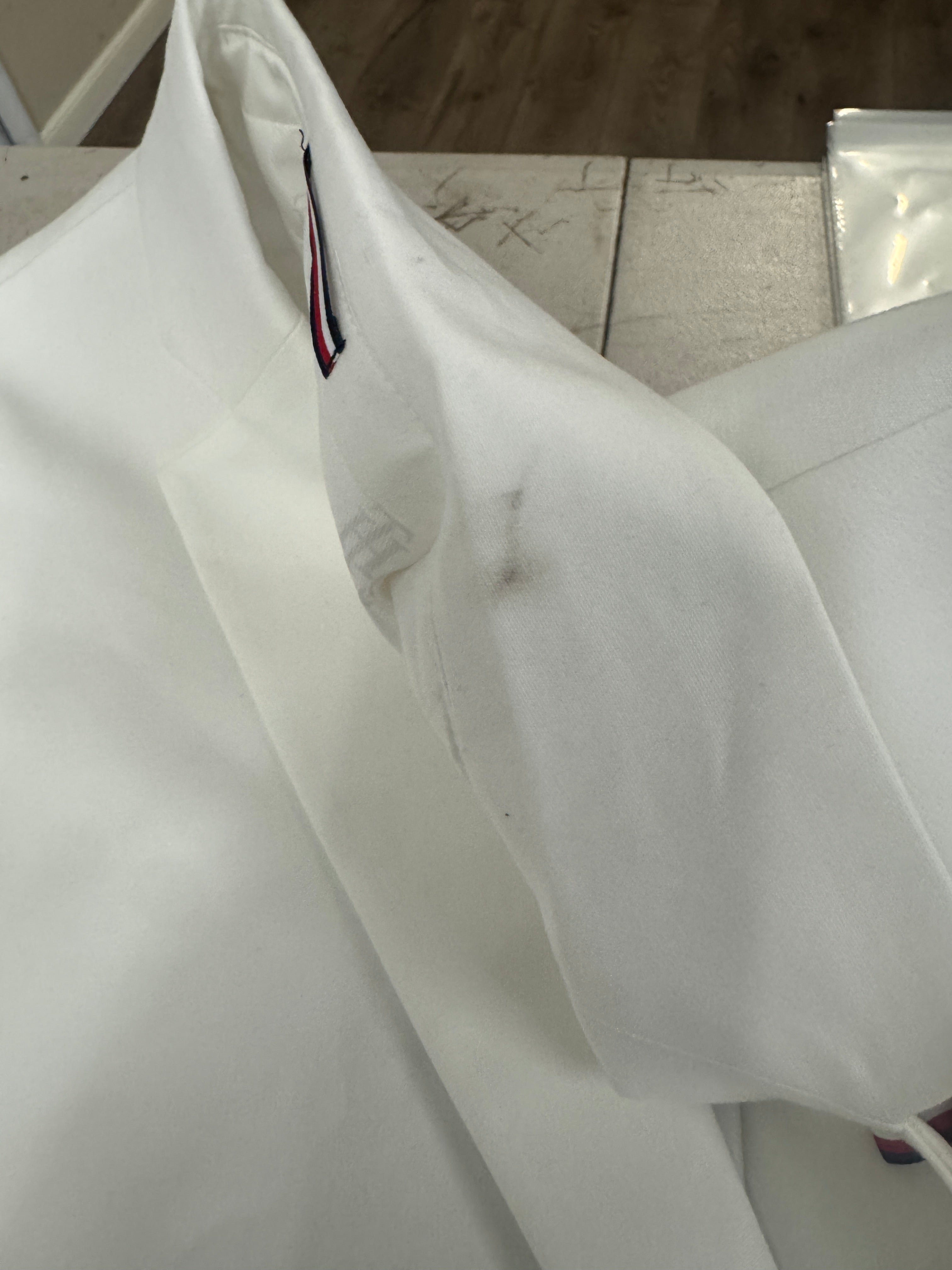 Tommy Hilfiger Mens Modern fit Dress Pants Blazer 40 S White Solid Stretch
