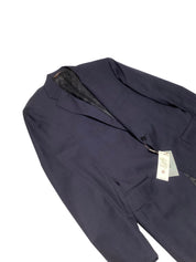 Canali Mens Siena Regular fit 2 Piece Suit 40 R / 34 Waist Navy Blue Plaid
