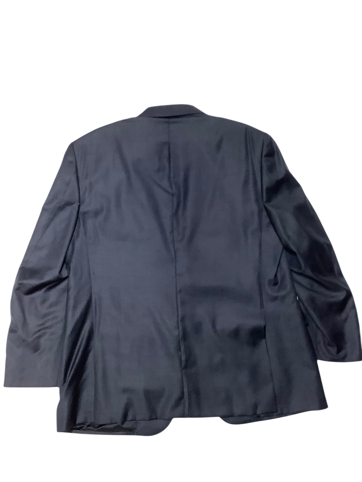 Canali Mens Siena Sharkskin Classic Fit Suit 42S / 36W Navy Blue
