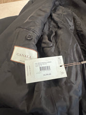 Canali Mens Modern fit Capri 2 Piece Suit 46 R / 38 Waist Black Solid