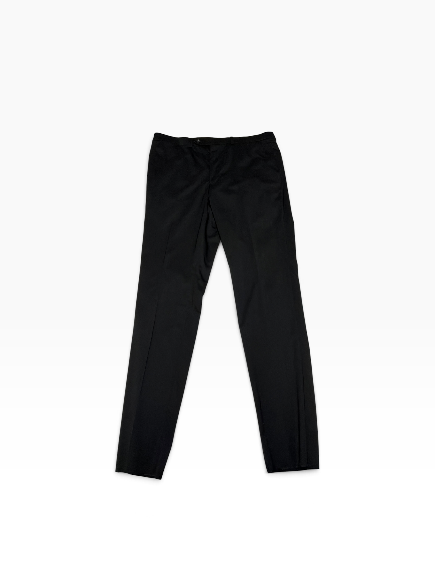 Jack Victor Mens Regular fit Wool 2 Piece Suit 40 R Pants 34 Black Solid