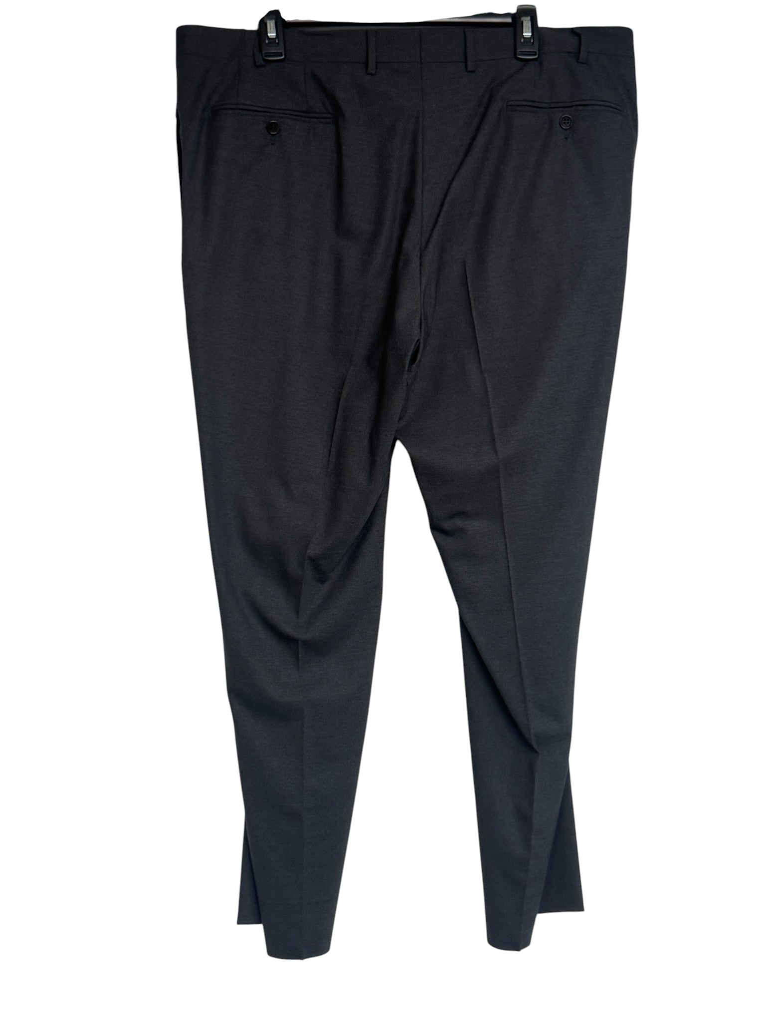 Canali Mens Classic fit Siena Dress Pants Size 40 Charcoal Grey Solid
