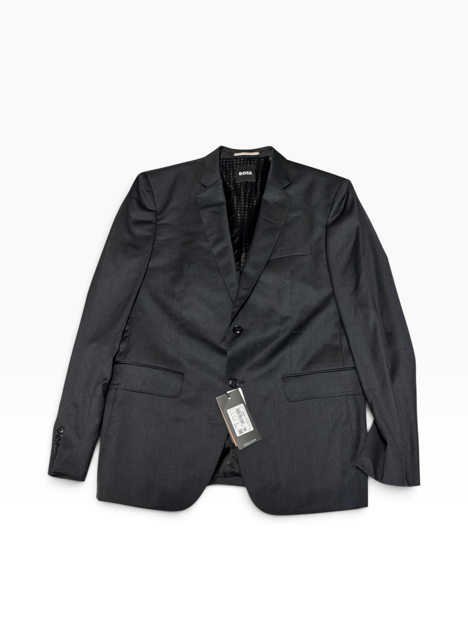 Hugo Boss Mens Slim fit Wool Suit Jacket Blazer 44 R Charcoal Grey