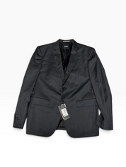 Hugo Boss Mens Slim fit Wool Suit Jacket Blazer 44 R Charcoal Grey