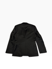 Hugo Boss Mens Slim fit Wool Tuxedo Jacket Blazer 46 R Black Solid