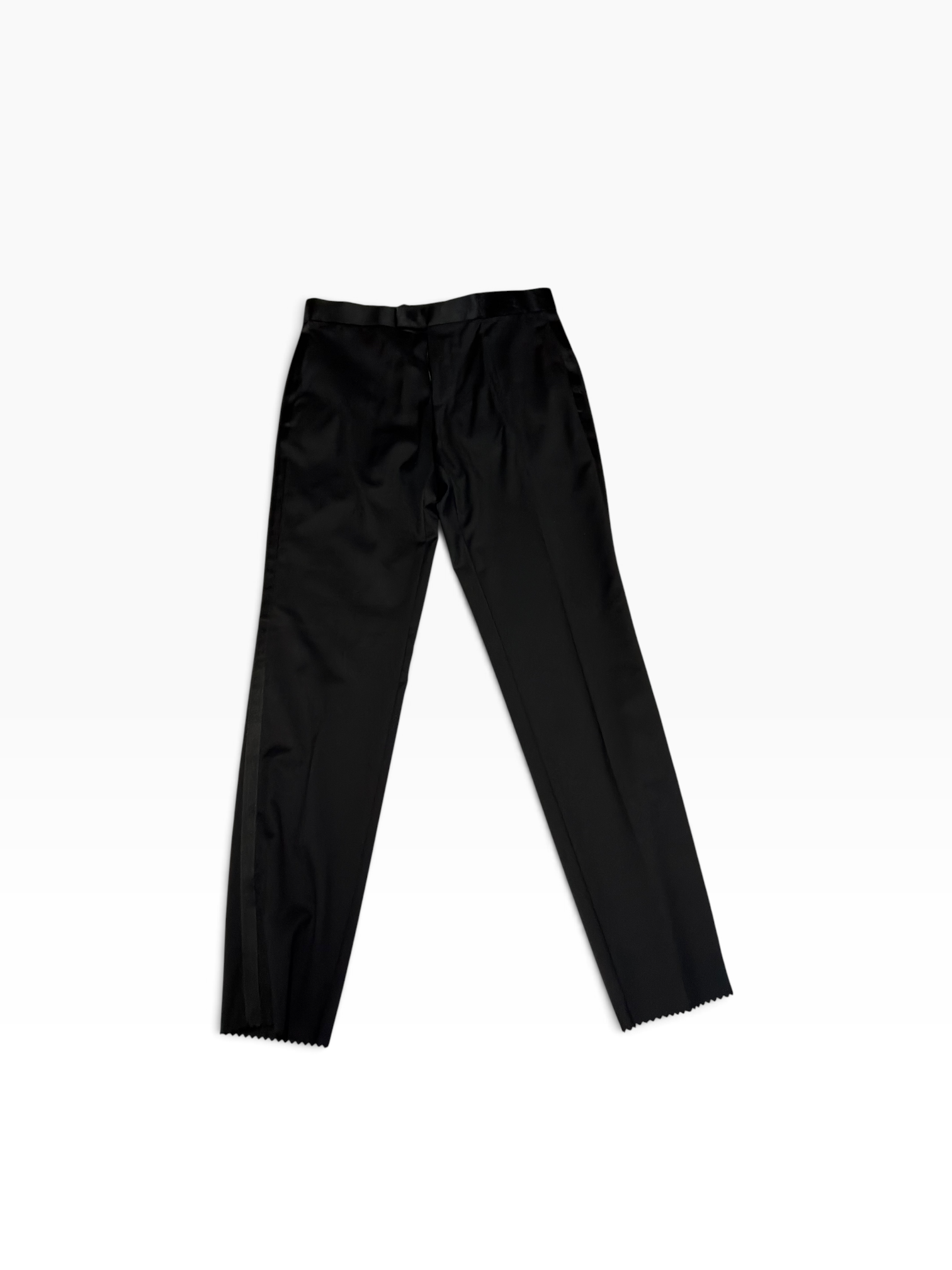 Hugo Boss Mens Slim fit Tuxedo Pants Size 40 Black Solid Stretch