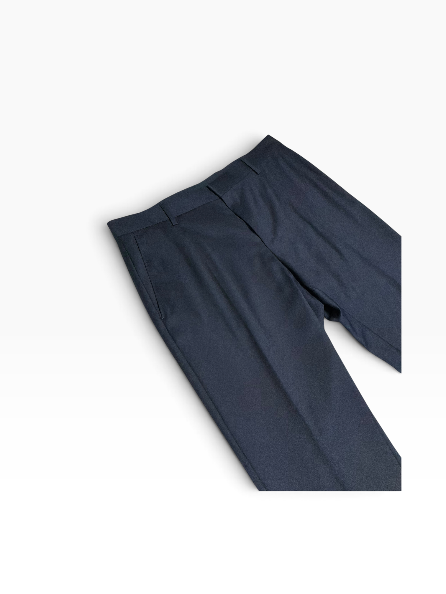 Hugo Boss Mens Slim fit Wool Dress Pants Size 32 Navy Blue Solid