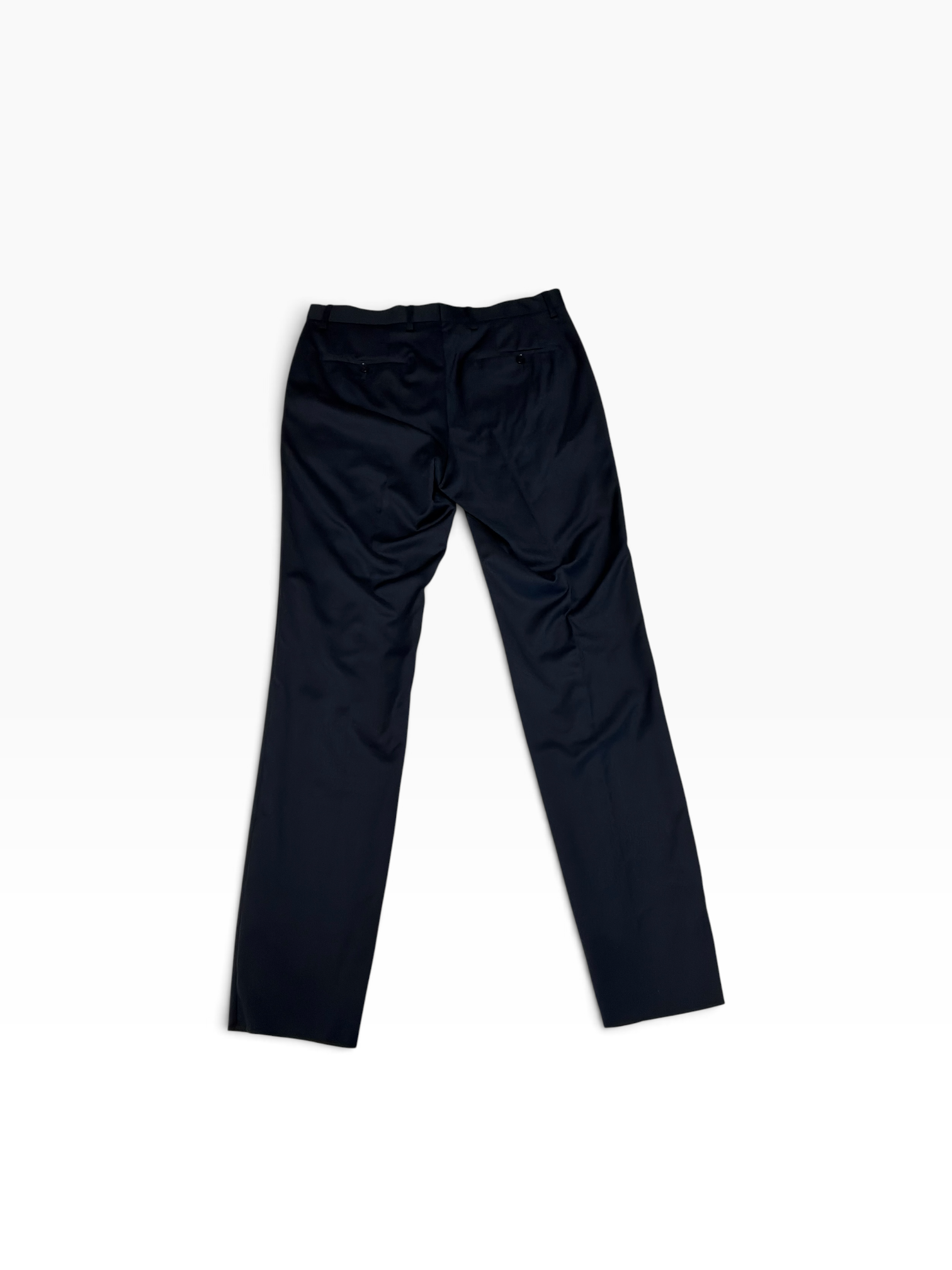 Hugo Boss Mens Slim fit Wool Dress Pants Size 32 Navy Blue Solid