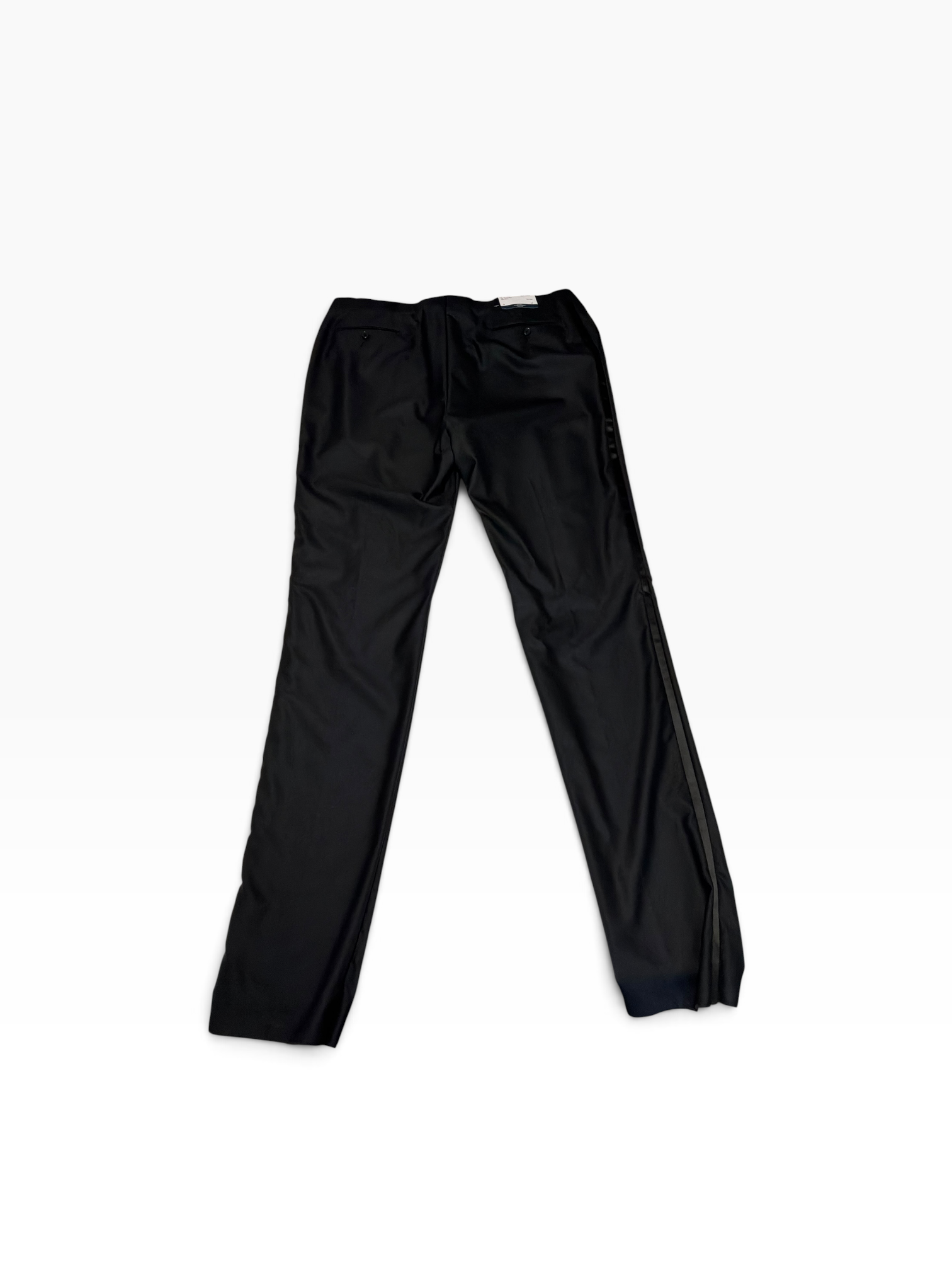 Hart Schaffner Marx Mens Classic fit Wool Tuxedo Pants Size 38 Black Solid