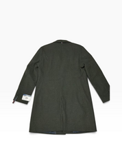 Tommy Hilfiger Mens Modern Fit Wool Blend Overcoat Coat 42R Olive Green Plaid