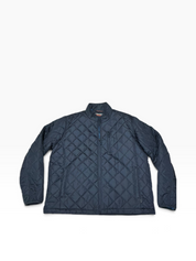 Hawke & Co Mens Quilted Coat Jacket XXL Navy Blue Stretch Solid