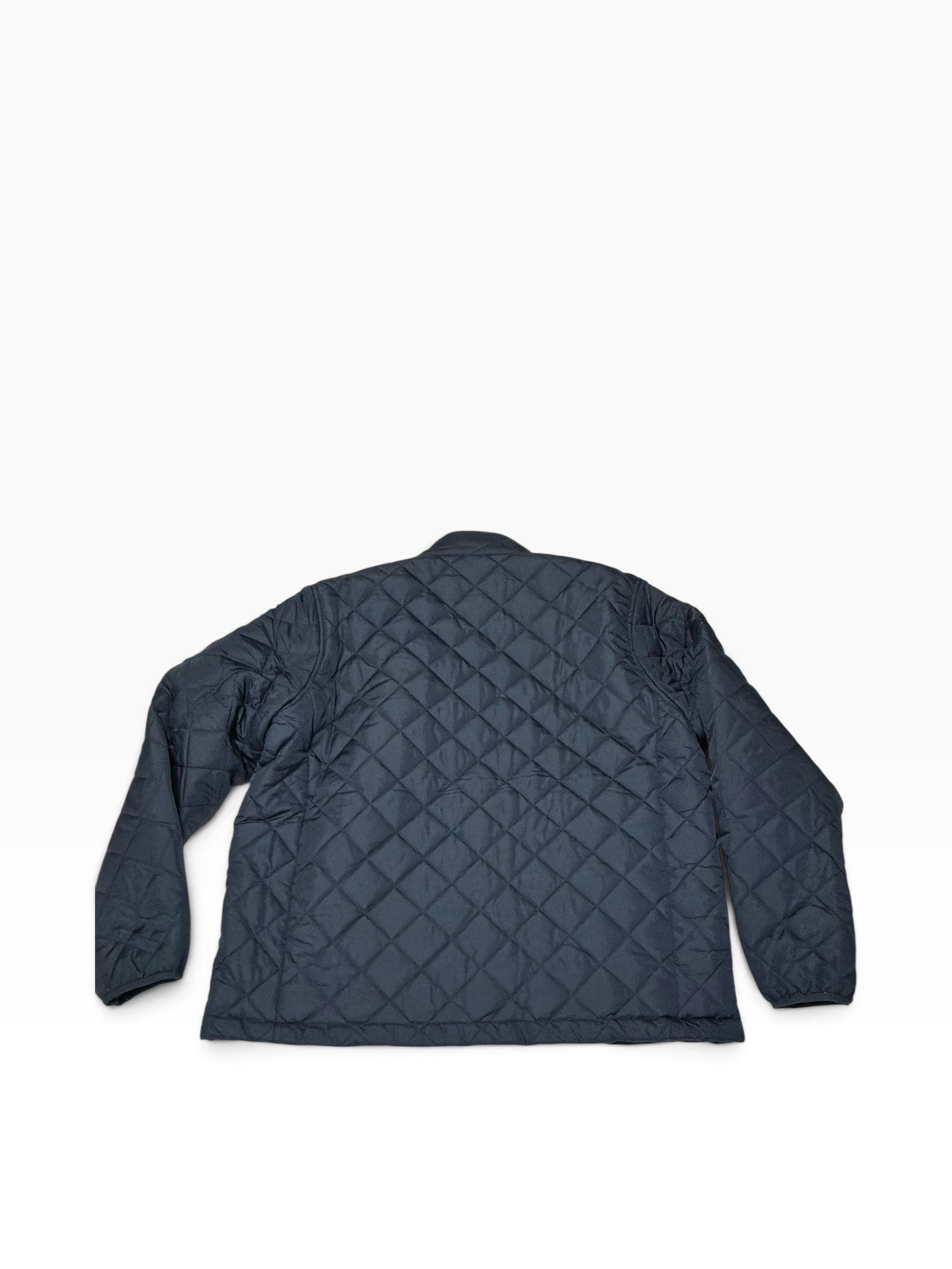 Hawke & Co Mens Quilted Coat Jacket XXL Navy Blue Stretch Solid