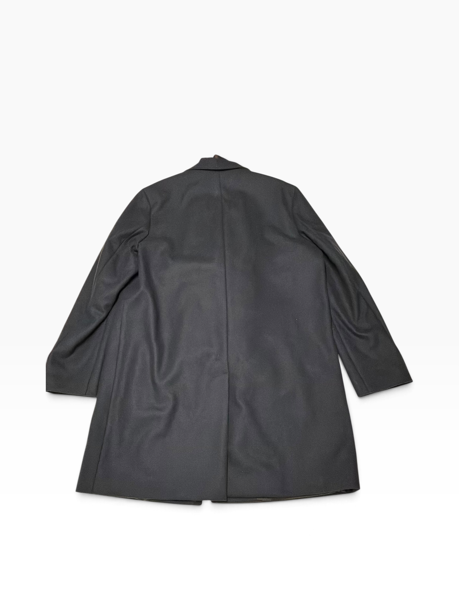 Hugo Boss Milogan Extra Slim Fit Topcoat / Zip-Out Bib 46 R Navy Blue Overcoat