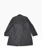 Hugo Boss Milogan Extra Slim Fit Topcoat / Zip-Out Bib 46 R Navy Blue Overcoat