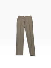 Canali Capri Melange Solid Slim Fit Dress Pants Size 34 / Unfinished Hem Tan