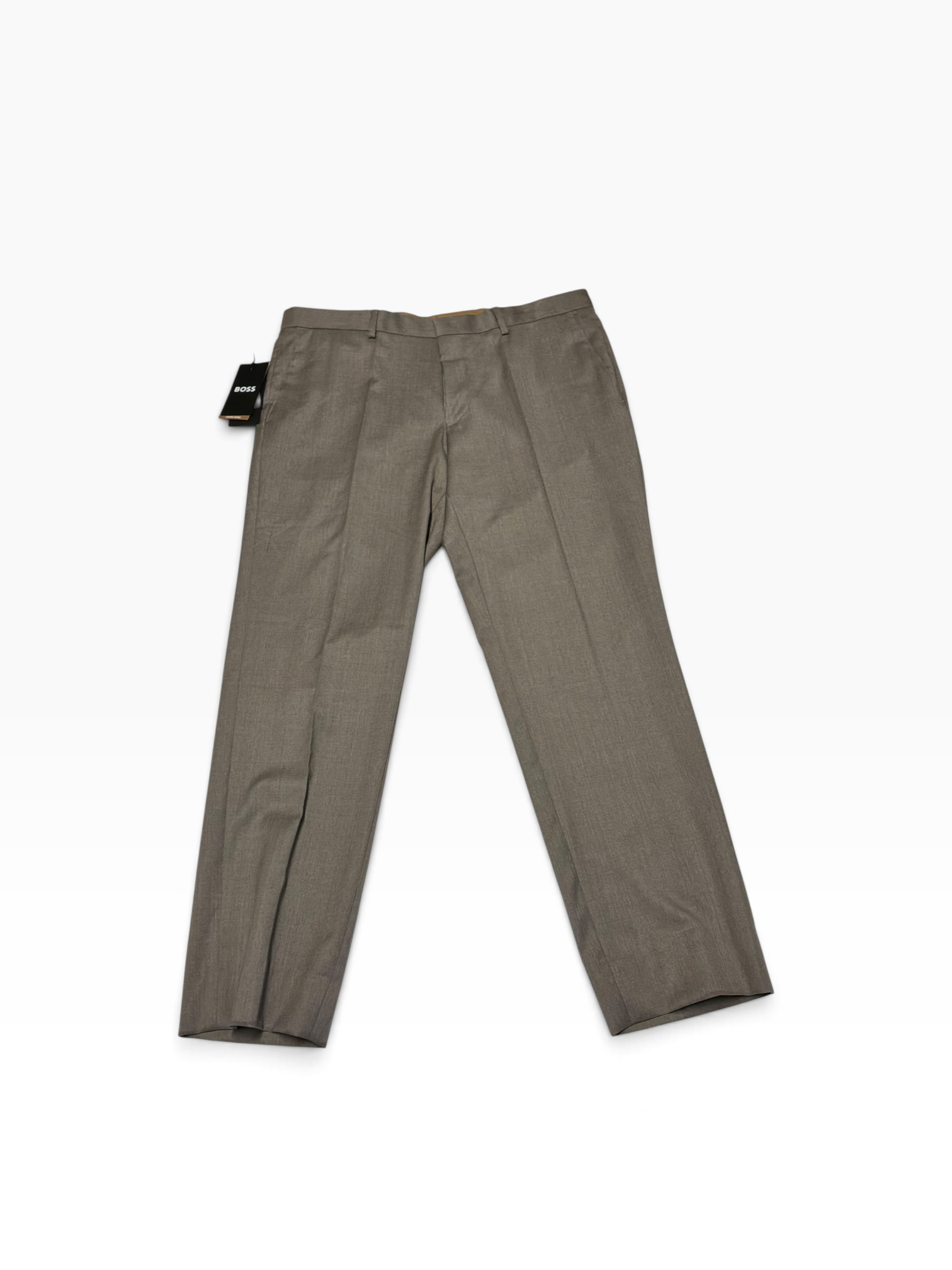 Hugo Boss Mens Slim fit Wool Dress Pants 36 / 30 Tan Solid