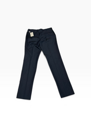 Jack Victor Mens Regular fit Wool Dress Pants 38 / Unfinished Hem Navy Blue