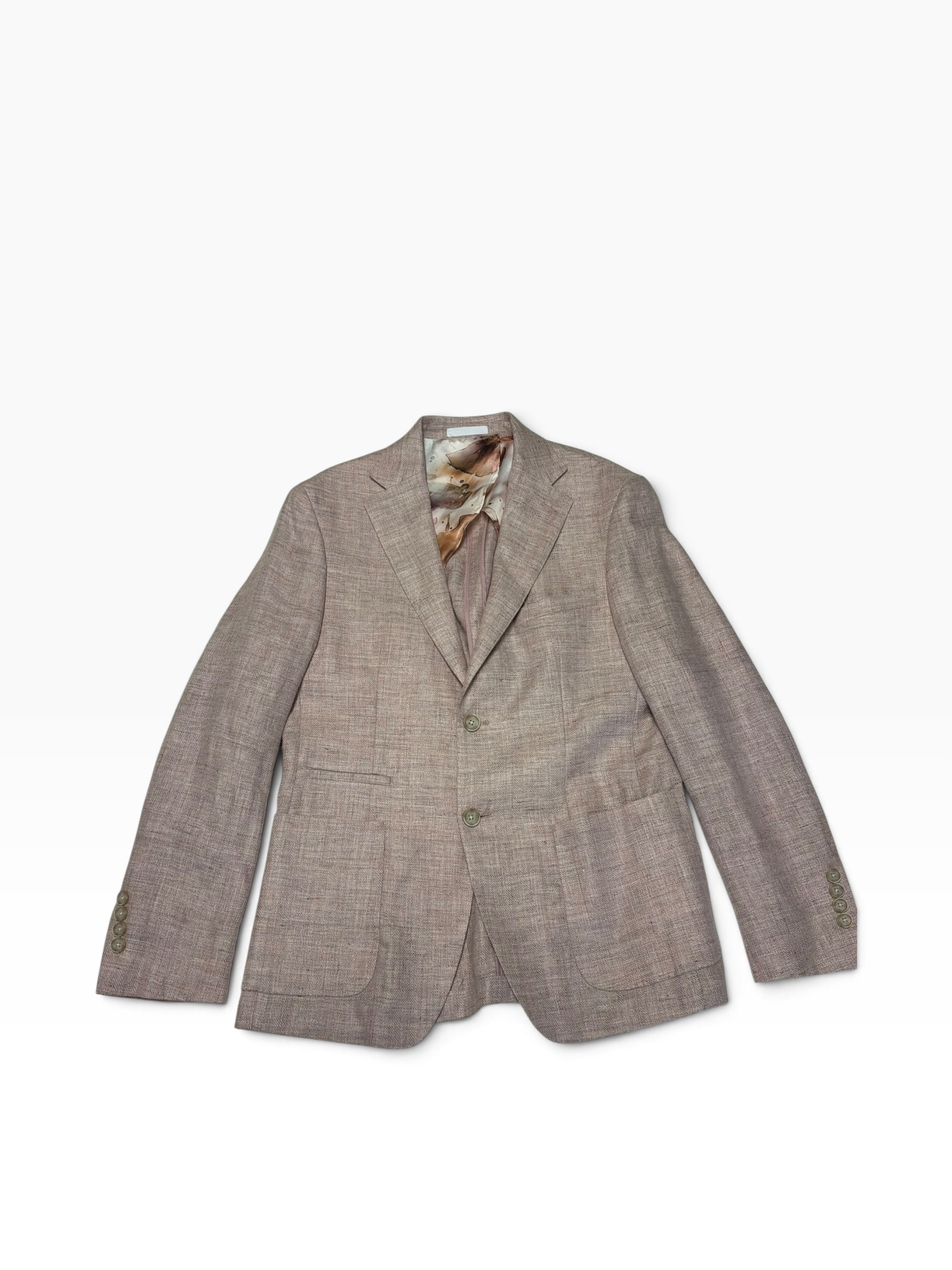 Tallia Mens Slim fit Linen Sport Coat Blazer 36 S Pink Solid
