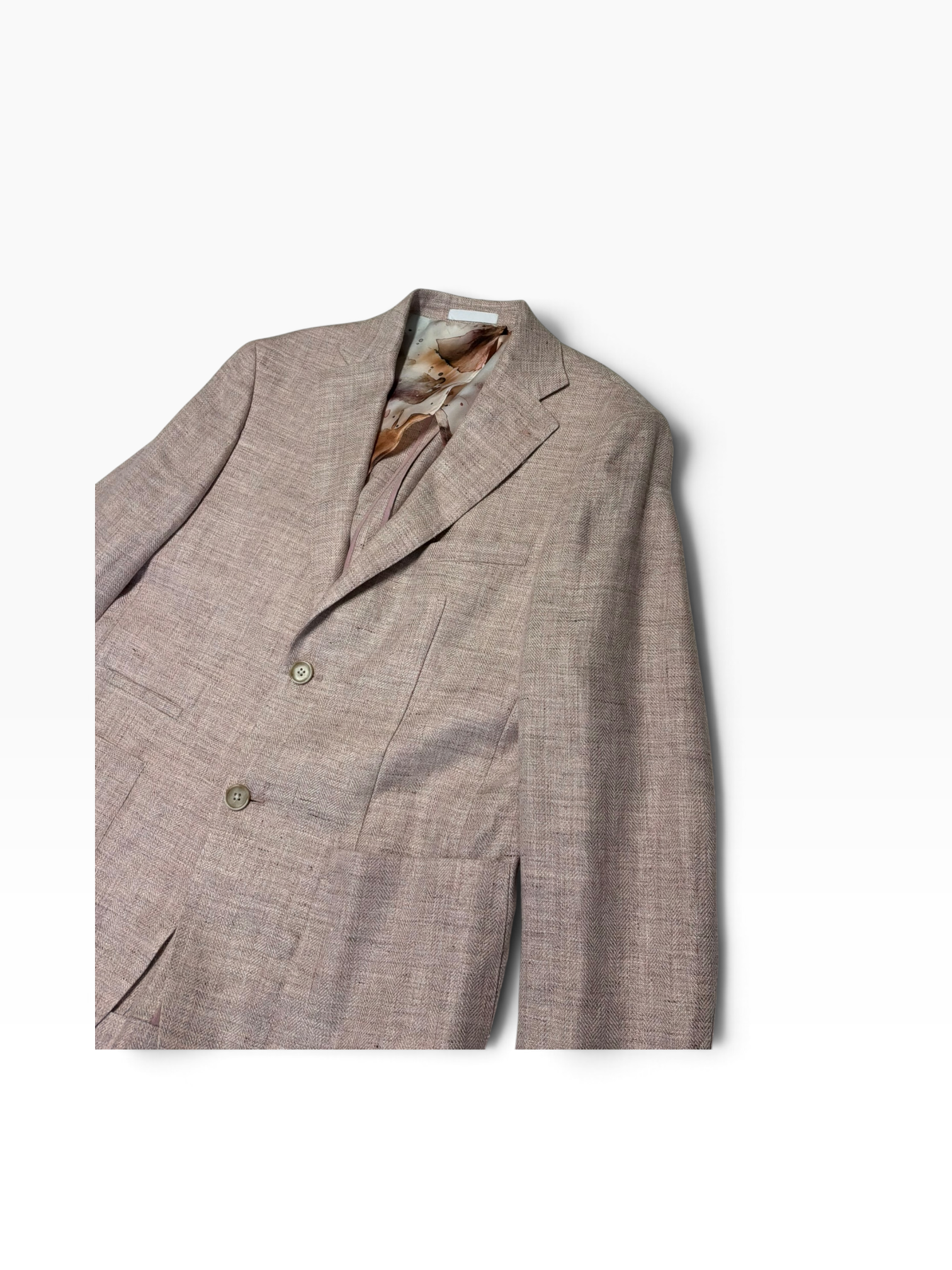 Tallia Mens Slim fit Linen Sport Coat Blazer 36 S Pink Solid