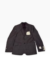 Calvin Klein Mens Slim fit Sport Coat Blazer 36 S Burgundy Red Solid