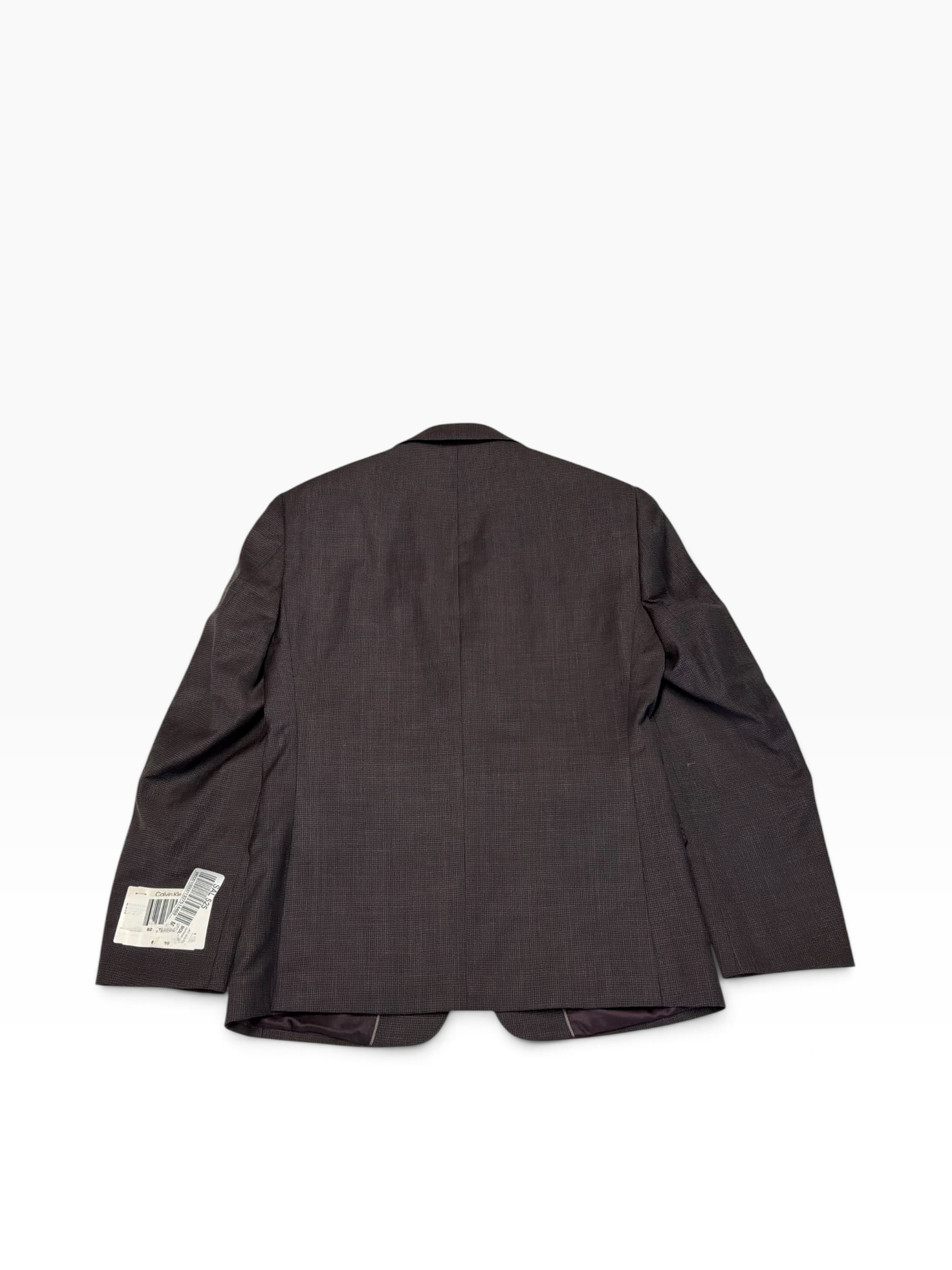 Calvin Klein Mens Slim fit Sport Coat Blazer 36 S Burgundy Red Solid