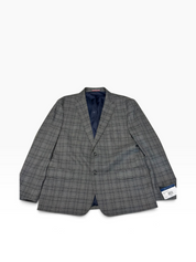 Tommy Hilfiger Mens Modern fit Sport Coat Blazer 46 R Charcoal Grey Plaid