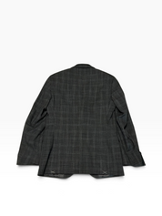 Kenneth Cole Reaction Mens Slim fit Suit Jacket Blazer 36 R Charcoal Grey Plaid