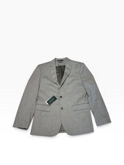 Perry Ellis Portfolio Mens Modern fit Suit Jacket Blazer 40 R Light Grey Check