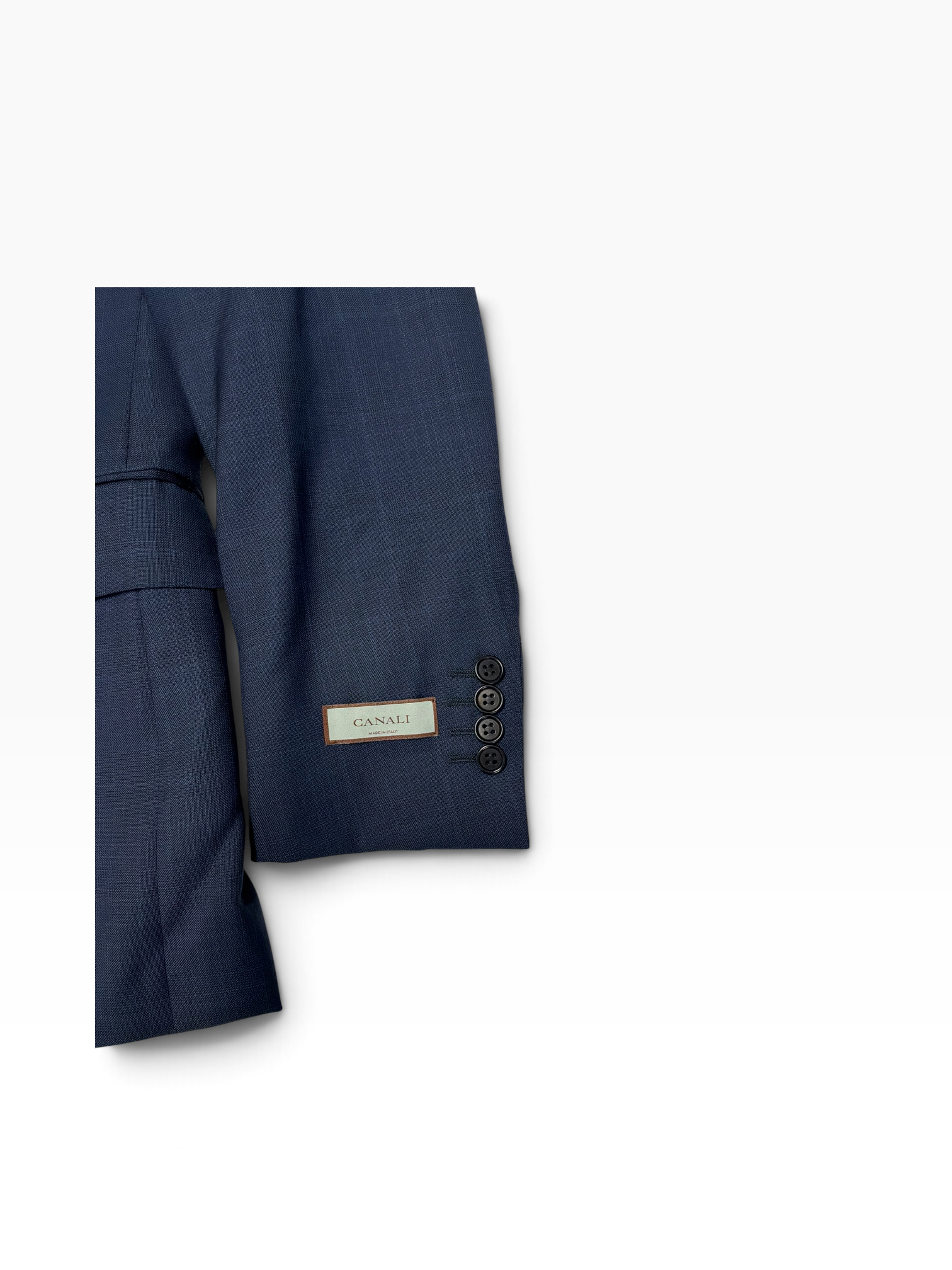 Canali Mens Classic fit 2 Piece Suit 42 R Pants 36 Navy Blue Plaid