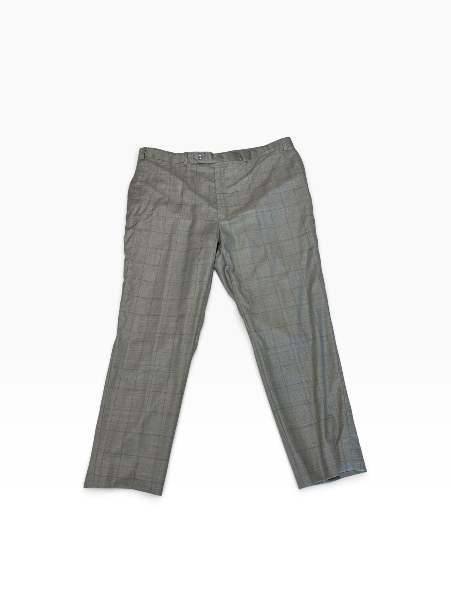 Hart Schaffner Marx Mens Classic fit 2 Piece Suit 48 R Pants 40 / 27 Grey Plaid