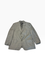Hart Schaffner Marx Mens Classic fit 2 Piece Suit 48 R Pants 40 / 27 Grey Plaid