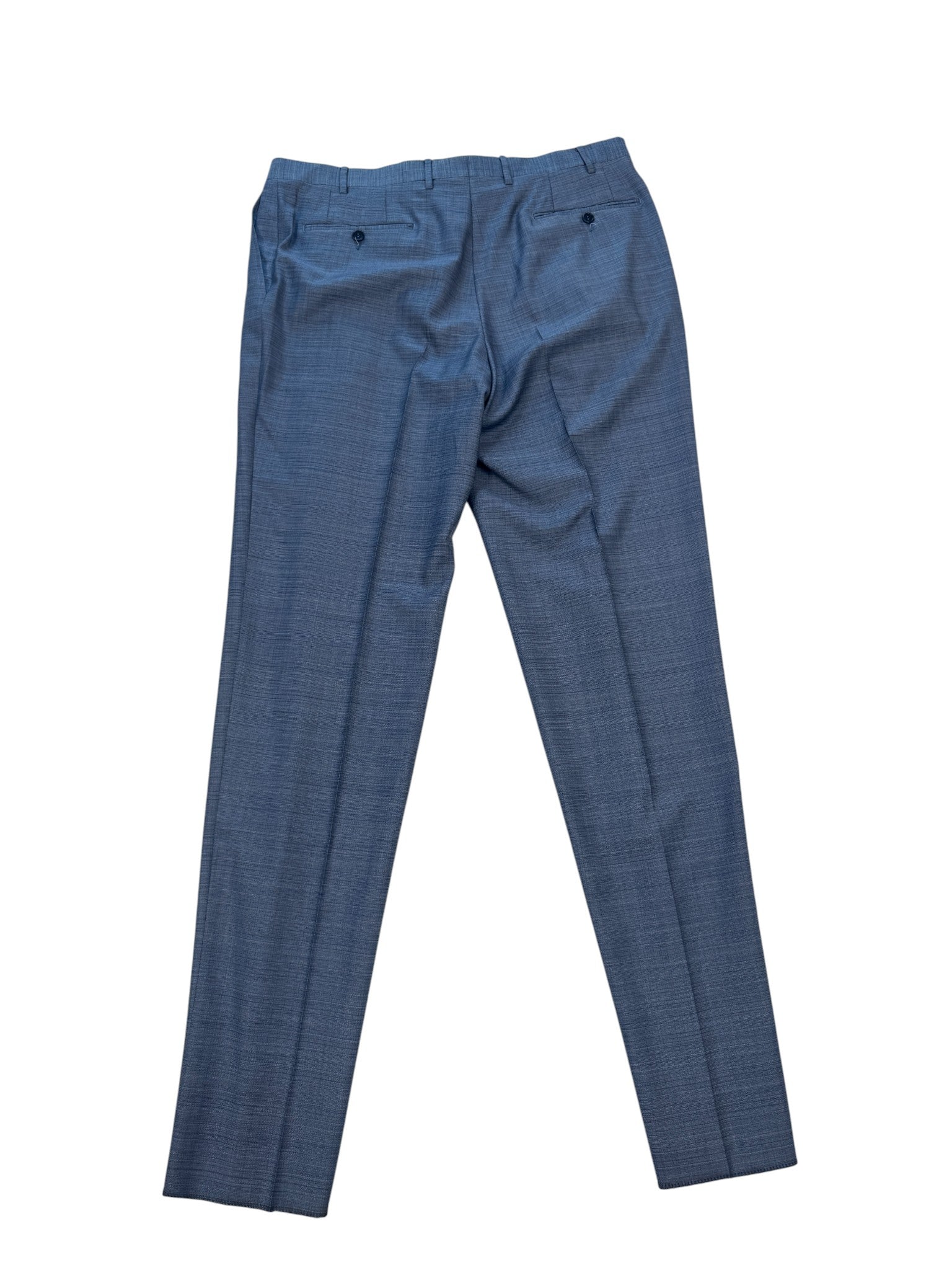 Canali Mens Regular fit Dress Suit Pants Size 37 Blue Wool