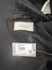 Canali Mens Siena Regular Fit Blazer Suit Jacket 42R Black Wool