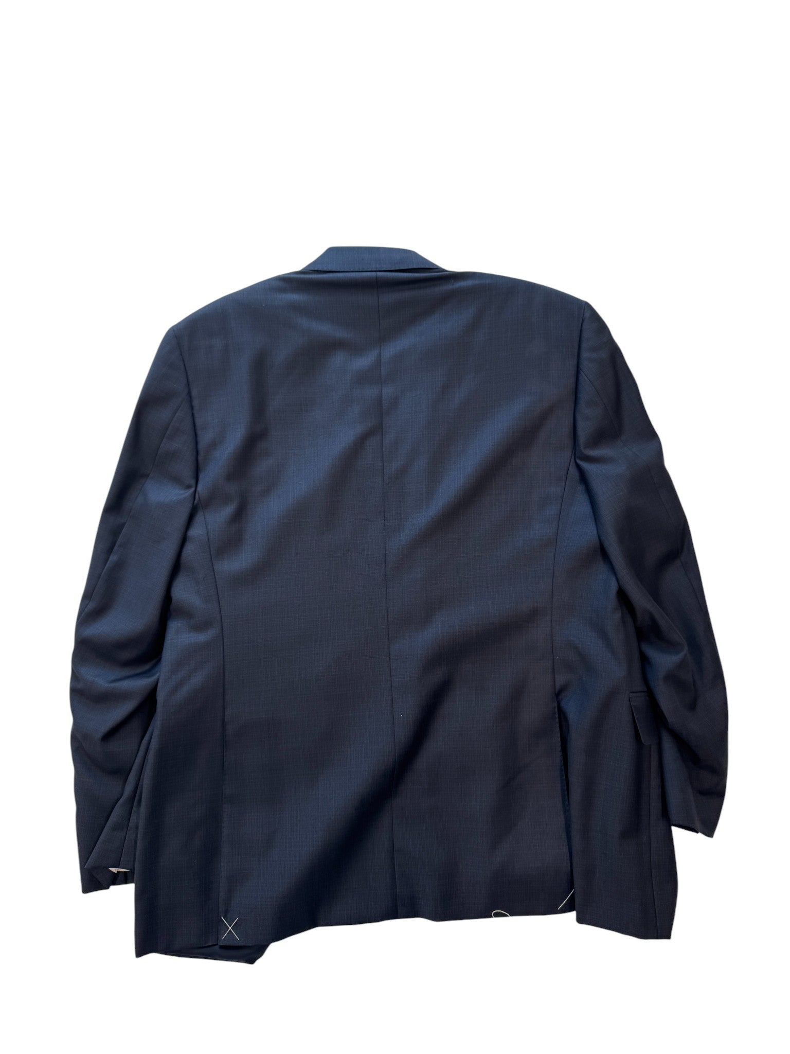 Canali Mens Regular Fit Siena Suit Jacket Blazer 44R Navy Blue Screen Weave