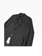 Jack Victor Mens Regular fit Wool 2 Piece Tuxedo Suit 38 R Pants 32 Black Solid
