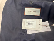Canali Mens Regular Fit Siena Suit Jacket Blazer 44R Navy Blue Screen Weave