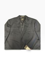 Hugo Boss Mens Modern fit Wool 2 Piece Suit 42 R Pants 34 Navy Blue Solid