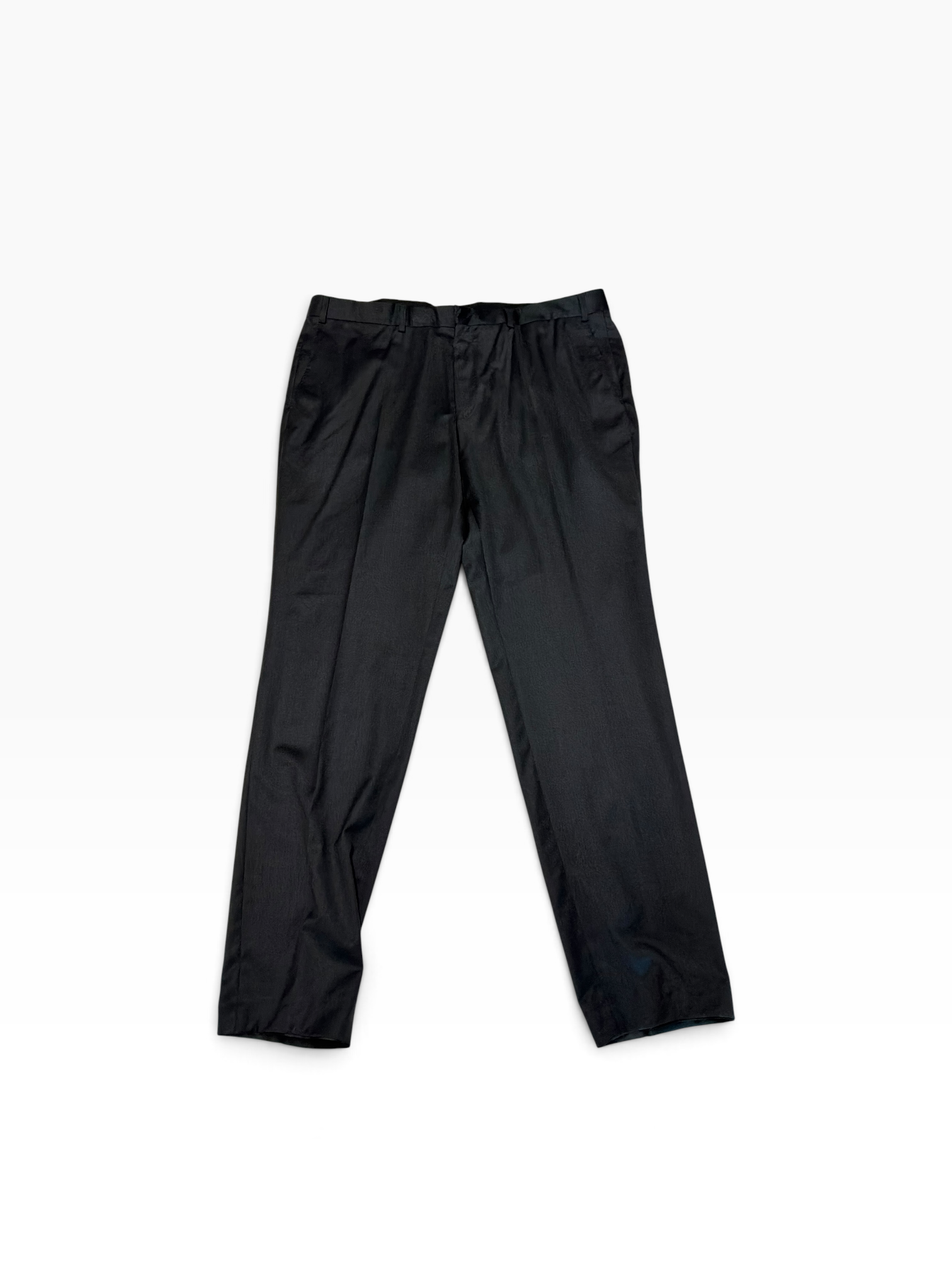 Hugo Boss Mens Modern fit Wool Dress Pants 40 / 34 Charcoal Gray Solid
