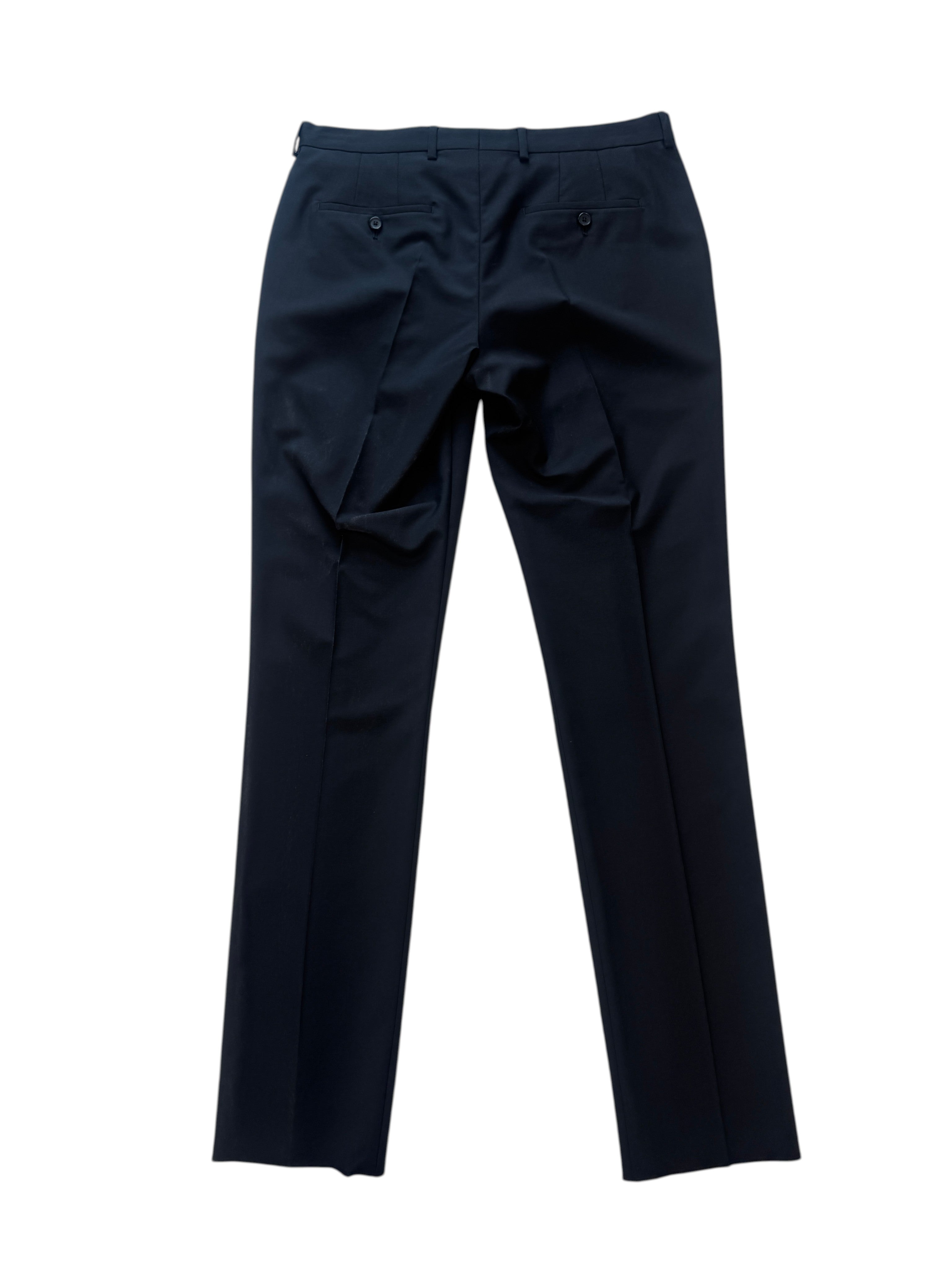 Paul Smith Mens Extra-Slim fit Dress Suit Pants Size 32 Black Solid