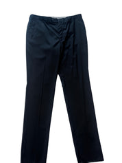 Hart Schaffner Marx Mens New York Dress Suit Pants Size 36 Black Solid Wool