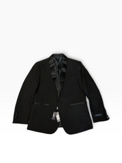 Braveman Mens Slim fit Tuxedo Jacket Blazer 40 R Black Solid