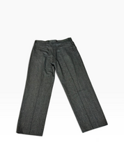 Hugo Boss Mens Classic fit Pleated Wool Dress Pants 38 / 32 Grey Solid