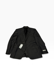 Canali Mens Classic fit Siena Wool 2 Piece Suit 42 R Pants 32 / 30 Black Solid