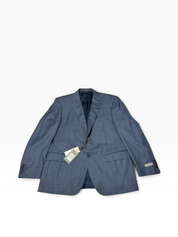 Canali Mens Classic fit Siena 2 Piece Suit 44 R Pants 37 Light Blue Houndstooth
