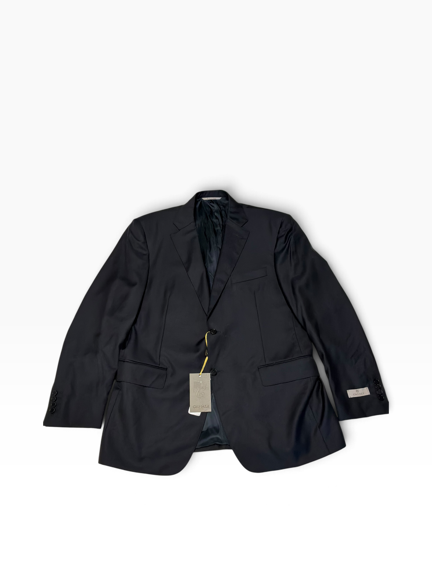 Canali Mens Classic fit Wool Siena Suit Jacket Blazer 42 R Navy Blue