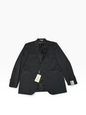 Jack Victor Mens Regular fit Wool Tuxedo Jacket Blazer 44 L Black Solid