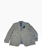Hart Schaffner Marx Mens Classic fit Wool Suit Jacket Blazer 48 R Grey Plaid