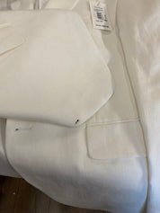 Vince Mens Linen Slim fit Suit Jacket Blazer 40 S White
