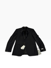 Canali Mens Classic fit Wool 2 Piece Tuxedo Suit 40 R Pants 33 / 30 Black Solid
