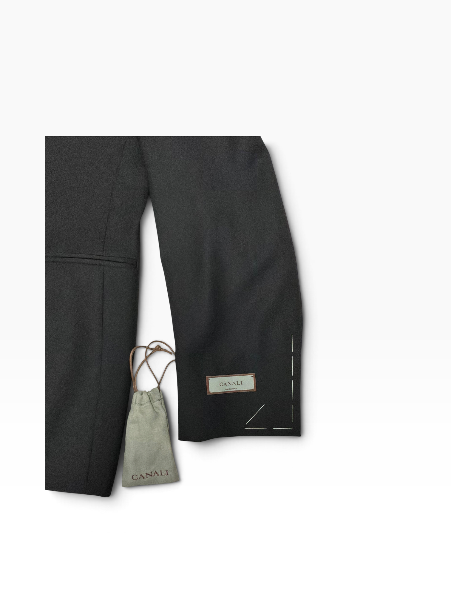 Canali Mens Classic fit Wool 2 Piece Tuxedo Suit 40 R Pants 33 / 30 Black Solid